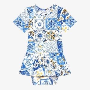 Posh Peanut Paolo twirl bodysuit 2T